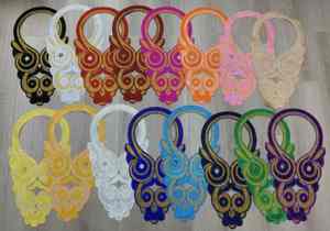 Оптовая продажа, Африканский воротник для одежды, высококачественный воротник для платья, дизайн шеи - Product Image 4