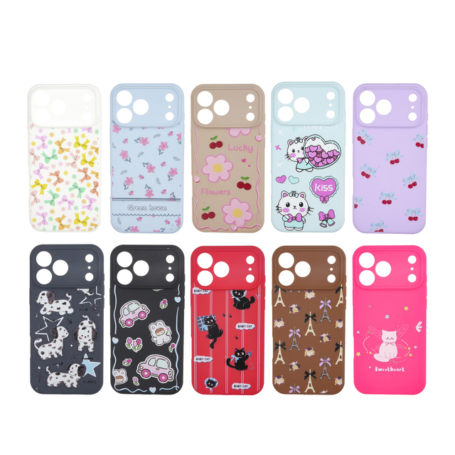 SOMOSTEL Lightweight Thin Silicone Phone Case with Colorful Printed Designs for Mobile Phone
