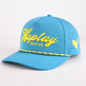 OEM tùy chỉnh 5 Bảng điều chỉnh cao su PVC Logo dây mũ bóng chày, không thấm nước cắt lỗ đục lỗ mũ, hiệu suất thể thao CHA hat - Product Image 5