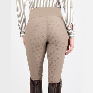 High Stretch Equestrian Breeches Women Silicone Full Seat Riding Pants Anti Slip Horse Riding <strong>Trousers</strong> for Equestrian Sports - Product Image 1