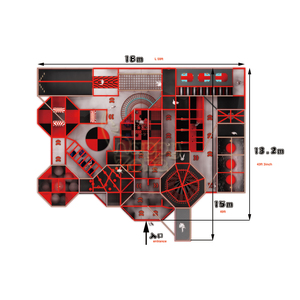 Châu Âu và Mỹ tiêu chuẩn an toàn Ninja <span class=keywords><strong>tag</strong></span> tương tác arenas sân chơi trong nhà với LED <span class=keywords><strong>tag</strong></span> - Product Image 3