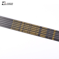 Flèches en carbone personnalisées de 3,2 mm en gros de Chine, tiges de flèches en fibre de carbone avec spine 500, 600, 700, 800, 900, 1000