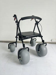 Beach <b>Walker</b> Beach Assisted Walking Wheelchair Adult Seat Labor-saving Pulley Rehabilitation Supplies Lightweight Steel <b>Rollator</b> - Product Image 4