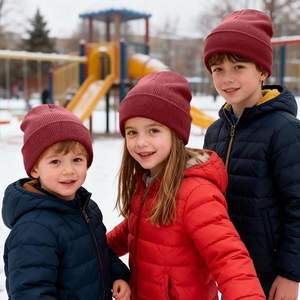 Gorro <span class=keywords><strong>de</strong></span> Punto para Bebés, Niños y Niñas, Gorros <span class=keywords><strong>de</strong></span> Invierno para Niños, Gorros Cálidos <span class=keywords><strong>de</strong></span> Punto, Gorro <span class=keywords><strong>de</strong></span> Esquí Suave - Product Image 2