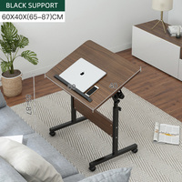 Bureau d'ordinateur Bureau de personne paresseuse Bureau d'étude de lit de ménage pliable réglable