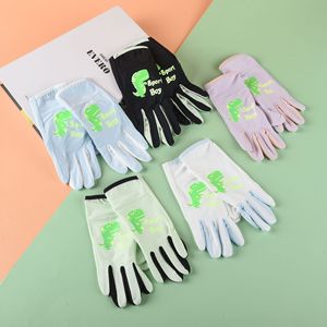 Guantes para niños Golokyejoy, guantes de nailon a prueba de viento para deportes al aire libre, para niños y niñas, diseño de dinosaurio fluorescente - Product Image 1