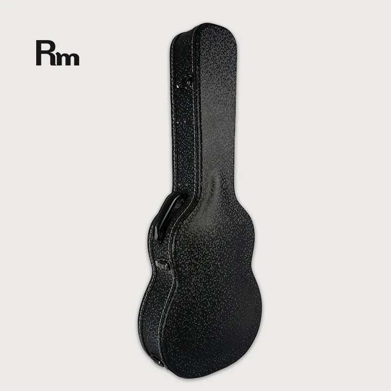 Capa dura para guitarra acústica WC81-W2 de couro de venda direta de fabricação profissional à prova d'água de 40 41 polegadas