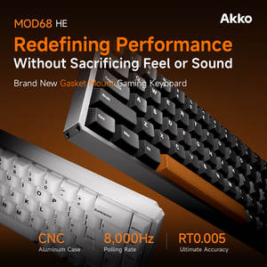 <span class=keywords><strong>Clavier</strong></span> de jeu magnétique AKKO MOD68 HE 65% 8000Hz Polling 0.005mm RT Aluminium CNC ARGB 500Hz 10000mAh Sans fil - Product Image 6