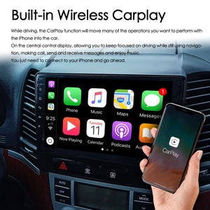 วิทยุติดรถยนต์มัลติมีเดีย CarPlay ไร้สายเสียง8GB + 128GB สำหรับ Hyundai Santa Fe 2 2006-2012 GPS นำทาง Android 13วิดีโอ - Product Image 4
