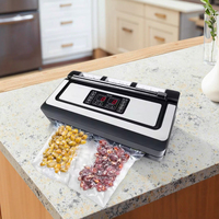 Scelleuse sous vide électrique commerciale pour aliments à faible bruit avec fonction gonflable pour machine à sacs en relief lisse