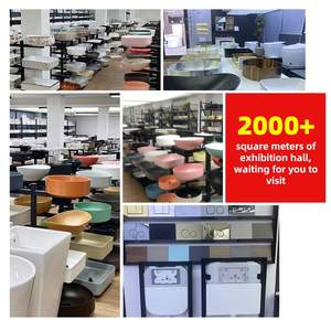 Ensemble de meubles de salle de bain, articles sanitaires, toilettes monobloc dorées, lavabo, robinet, miroir intelligent, douche, drain, quincaillerie - Product Image 3