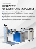 Marqueur laser UV haute précision 10W 15W 20W 355nm, machine de marquage laser à froid pour chargeurs, plastique et verre