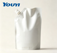 Sachets d'emballage personnalisés pour boissons et aliments 50ml 100ml 200ml 300ml, sachets de jus de fruits en PE avec bec verseur, impression par gravure, pour gelée