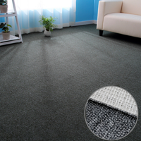 Tapis de luxe moderne pour hôtel, lavable, couleur unie, antidérapant, en peluche, pour la prévention des incendies, tapis mural pour salon