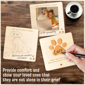 Carte <span class=keywords><strong>de</strong></span> <span class=keywords><strong>condoléances</strong></span> en bois pour animaux <span class=keywords><strong>de</strong></span> compagnie, cadeau commémoratif pour la perte d'un chien ou d'un chat, <span class=keywords><strong>plaque</strong></span> <span class=keywords><strong>de</strong></span> <span class=keywords><strong>condoléances</strong></span> avec motif <span class=keywords><strong>de</strong></span> patte pour décoration <span class=keywords><strong>de</strong></span> table ou <span class=keywords><strong>de</strong></span> bureau, vente en gros - Product Image 3
