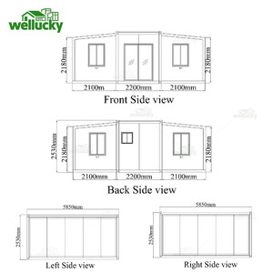 Casa Container Pieghevole Portatile, Unità Mobile Prefabbricata con Sistema Completo di Cablaggio, Illuminazione e Impianto Idraulico - Product Image 5