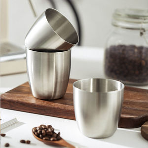 Tazze in Acciaio Inox per Campeggio, Boccale da Birra Dorato Antiurto, <span class=keywords><strong>Tazza</strong></span> da Caffè per Ristoranti e Barbecue, Contenitore per Acqua Fredda - Product Image 5