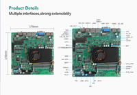 Carte mère industrielle I7 Mini ITX, série Core 11e génération, DDR4 SODIMM, LAN 2.5G