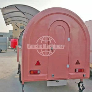 Chariot à glaces mobile électrique le plus vendu sur roues, avec grill et friteuse, remorquable, couleur personnalisable, chariots de vente alimentaire, remorque en promotion - Product Image 3