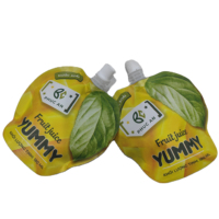 Pochette à jus de taille personnalisée sac en plastique avec bec verseur boisson debout Doypack emballage alimentaire impression récipient à boisson personnalisé