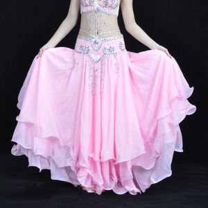 <span class=keywords><strong>Jupe</strong></span> <span class=keywords><strong>Tutu</strong></span> <span class=keywords><strong>Grande</strong></span> Ampleur en Chiffon Trois Couches de 12 Mètres avec Bord Roulé, de Haute Qualité, pour Performance de Danse Orientale Adulte - Product Image 3