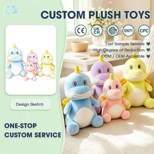 Ensemble de jouets en peluche licorne personnalisés, animaux en peluche doux, jouets câlins, OEM ODM, mascotte personnalisée, vente directe d'usine, offre en gros - Product Image 1