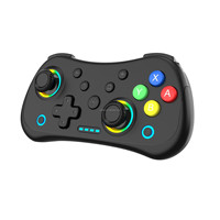 STK-7051 Mini RGB Wireless Wake-up Turbo 6-Axis Gyro Dual Vibration Game Controller untuk Nintendo Switch Lite OLED PC Steam IOS