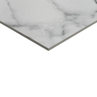 Azulejos de Porcelana Pearl Carrara 1000x1000mm, Patrón de Mármol Blanco, Modernos, Antideslizantes, para Piso y Pared de Baño