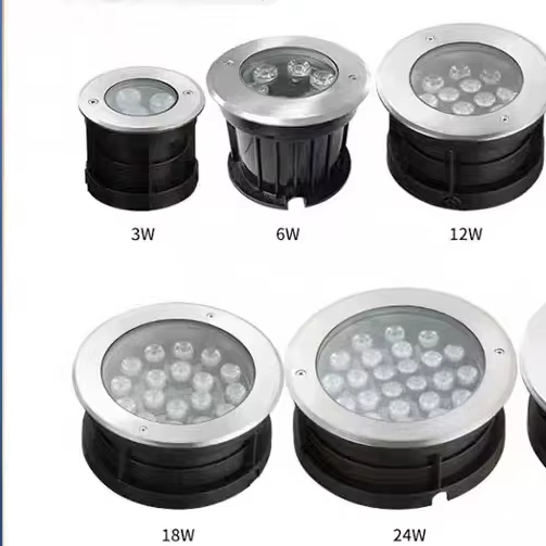 Outdoor Waterproof Led Underground Light Inground Lamp Ip67 Rgb Garden Step Spotlight Pathway Recessed Deck Lights LED Lights