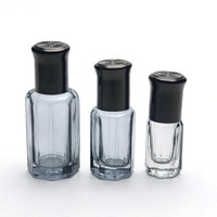 Botol Roll On Minyak Atsiri Kaca Oktagon Bening Kosong Grosir 3ml 6ml 12ml