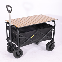 Chariot de pêche pliable en acier au carbone pour la plage, table réglable à quatre roues, chariot personnalisé OEM, marque Whitsunday 1