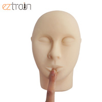 Cabeza de Maniquí de Silicona para Práctica de Inyecciones Faciales, Maquillaje Permanente, Entrenamiento de Maquillaje, Simulación Realista de Hueso, Uso Médico