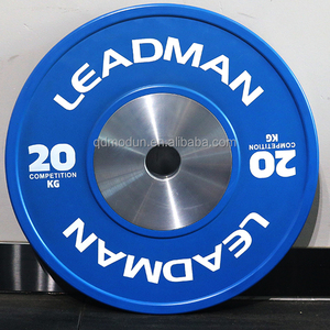 Set Pelat Beban Kompetisi KG LB untuk Gym Fitness, Bumper Karet Warna-warni, ODM OEM Pabrik - Product Image 3