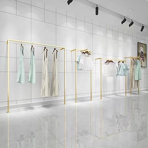 <span class=keywords><strong>Tienda</strong></span> de <span class=keywords><strong>ropa</strong></span> de boutique moderna, estante de <span class=keywords><strong>ropa</strong></span>, estante de <span class=keywords><strong>ropa</strong></span> montado en la <span class=keywords><strong>pared</strong></span>, <span class=keywords><strong>perchero</strong></span>, estante de exhibición de <span class=keywords><strong>ropa</strong></span> que ahorra espacio - Product Image 6