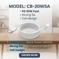 Câble de charge rapide USB-C PD 20W 3A 2m avec conducteur en cuivre pur, gaine en PVC et blindage tressé pour iPhone 15/14/13 Pro Max