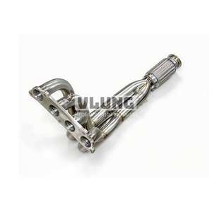 Colector de Escape de Alto Flujo de Acero Inoxidable 304 con Acabado Espejo para Acura RSX Type-S 2.0L Motor <span class=keywords><strong>K20</strong></span> 2002-2006, Repuesto - Product Image 6