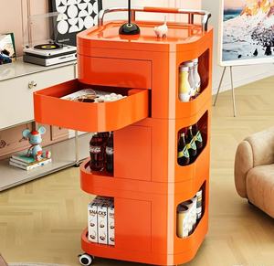 Meuble de Rangement Mobile Multi-<span class=keywords><strong>Tiroirs</strong></span> à Espaces Étroits, Organisateur Roulant pour Chambre, Salle de Bain, Cuisine, Idéal pour les Coins et Gain de Place - Vente Flash - Product Image 4