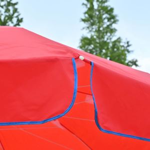 Sombrilla para Exteriores de 160 cm de Radio con Diseño de Orificios de Ventilación, Doble Estructura de Soporte, Antiviento, Parasol Comercial para Mercado - Product Image 3