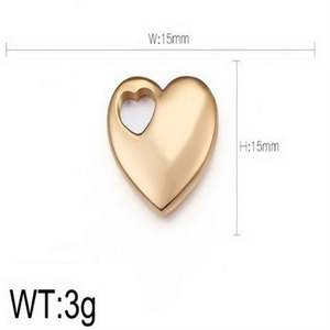 จี้สร้อยคอรูปหัวใจทำจากสแตนเลสอุปกรณ์เสริมเครื่องประดับ - Product Image 6