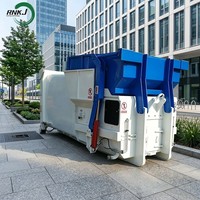 RNKJ Station de compactage de déchets industrielle robuste, alimentation par trémie, haute pression 20MPa, sans fosse, efficace, hors sol