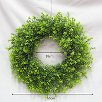 Guirlande de verdure artificielle de haute qualité style ferme pour porte d'entrée, porche, mur, patio, jardin, maison, mariage, Pâques, décoration florale