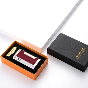 Nouvel article logo personnalisé de haute qualité coupe-vent double flamme rechargeable allume-cigare vente directe d'usine de haute qualité - Product Image 5