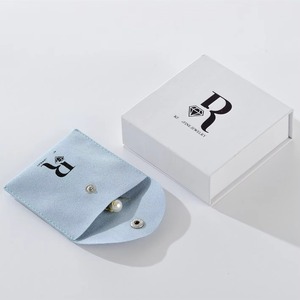 Boîte cadeau pour bijoux, service tout-en-un, boîte en papier, pochettes en microfibre bleues, boîte cadeau magnétique pliable de luxe - Product Image 5