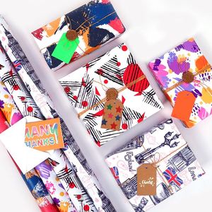 Wholesale Disposable 80g Valentine'Day Abstract Art <b>Paper</b> <b>Tissue</b> 43*300cm Gift Luxury Custom Packaging <b>Wrapping</b> <b>Paper</b> Roll - Product Image 1