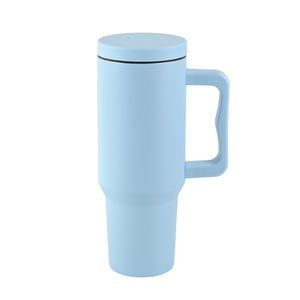 Vente en gros de gobelets isothermes en acier inoxydable de 40 oz et 30 oz avec poignée, double paroi, isolation sous vide, gobelets vierges en vrac - Product Image 3