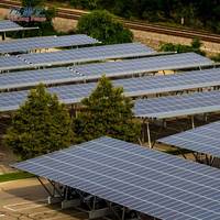 Sistema di Montaggio Fotovoltaico TLWY per Parcheggi Auto, Struttura in Alluminio Impermeabile, Tettoia Solare Completa