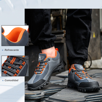 Chaussures de Sécurité Industrielles Légères Respirantes Tendance Décontractées Haute Qualité avec Embout en Acier, Vente Chaude