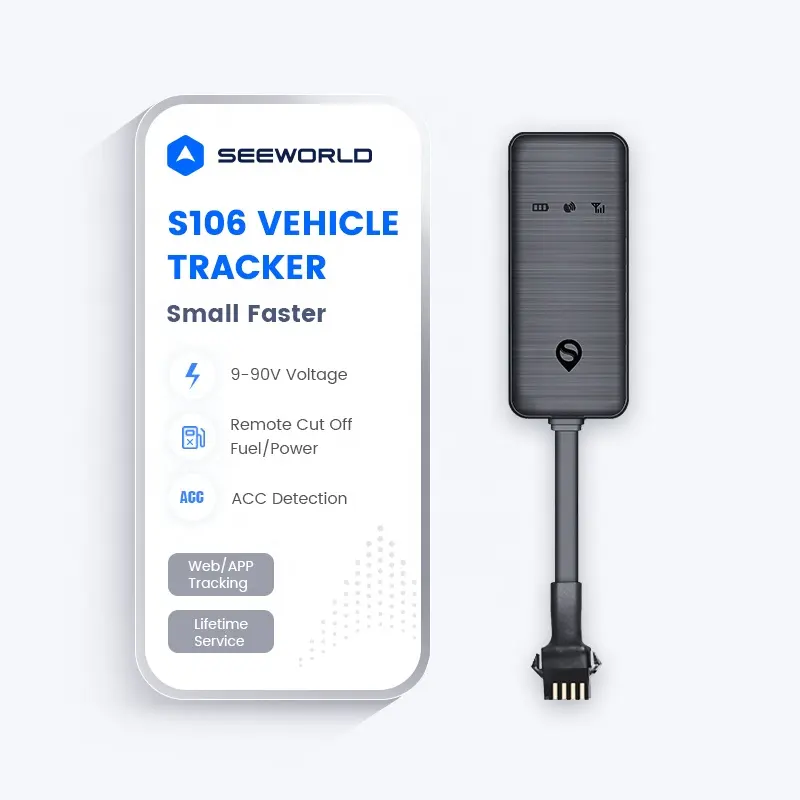 Dispositivos de seguimiento de entrega de gestión de camiones comerciales de vehículos de flota SEEWORLD S106 GPS