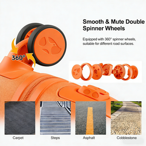 Maleta de Negocios MGB, Equipaje de Mano de Diseño Moderno, Maleta Rígida de 20 Pulgadas <span class=keywords><strong>para</strong></span> PC, Ligera, con Bolsillo Frontal Abierto, Color Naranja - Product Image 2