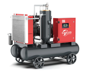 <span class=keywords><strong>Karlos</strong></span>-Inversor de velocidad variable eléctrico, compresor de aire de tornillo rotativo integrado 3 en 1 para corte láser, 7.5KW, 15KW, 22KW, 37KW - Product Image 1